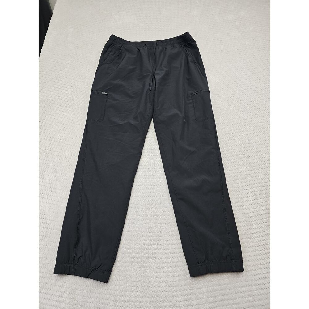 Eddie Bauer Pants Womens 12 Black Fleece Lined Active Outdoor Multi Pocket